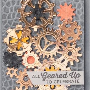 Stampin up garage gears thinlits